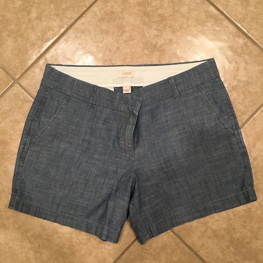 J. Crew Factory chambray shorts